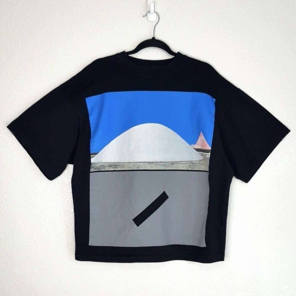 A COLD WALL Hemisphere Shirt Black Size SMALL Oversized Streetwear Graphic Tee